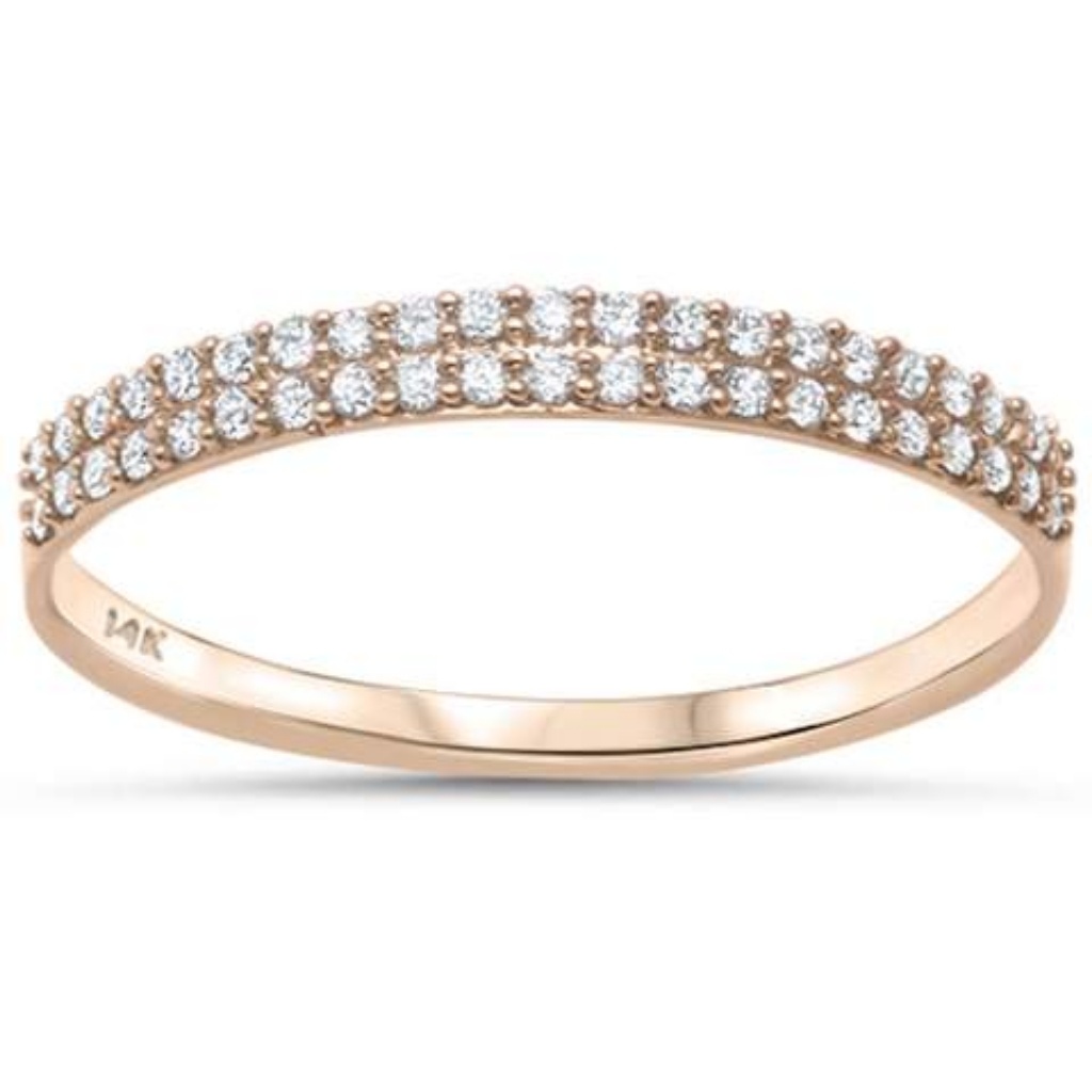 Rose Gold Diamond Band
